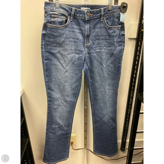 Jeans Flared By Sonoma In Blue Denim, Size: 10