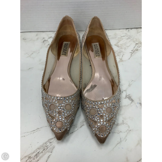 Shoes Flats By Badgley Mischka In Silver, Size: 8