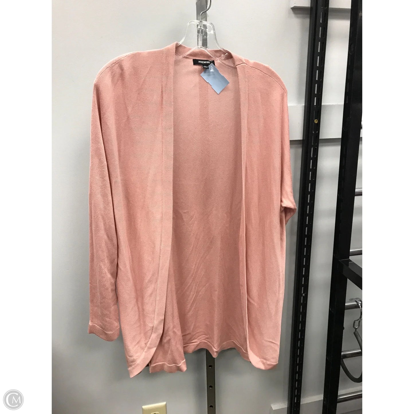 Sweater Cardigan By Premise In Pink, Size: L