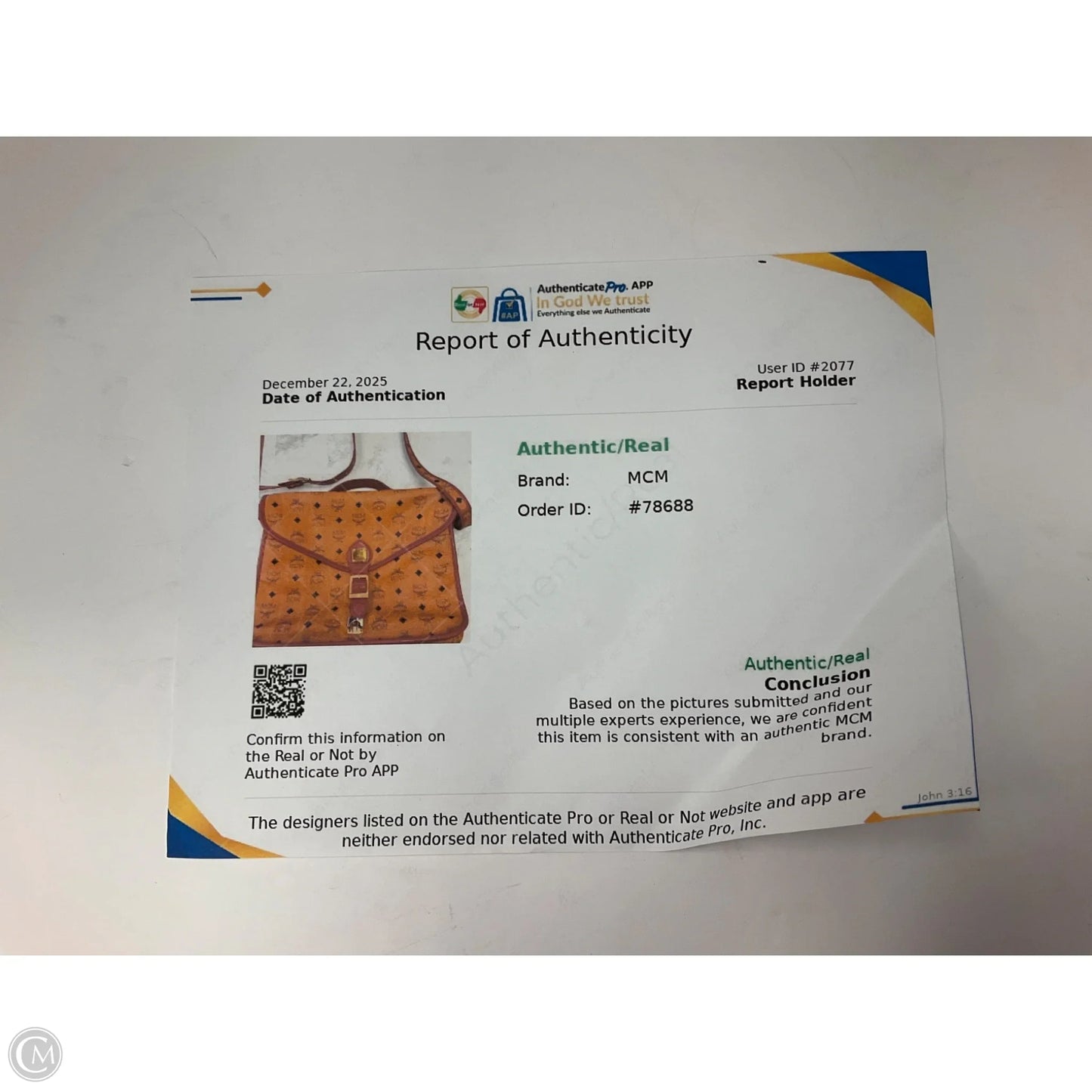 Handbag Luxury Designer By Mcm, Size: Large