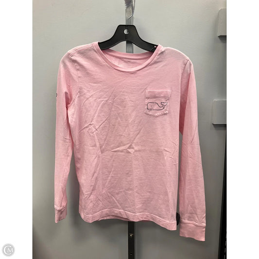 Top Long Sleeve By Vineyard Vines In Pink, Size: S