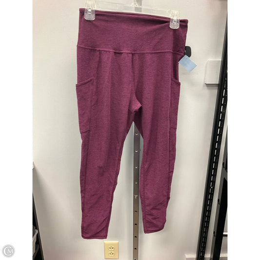 Athletic Capris By Kirkland In Purple, Size: L
