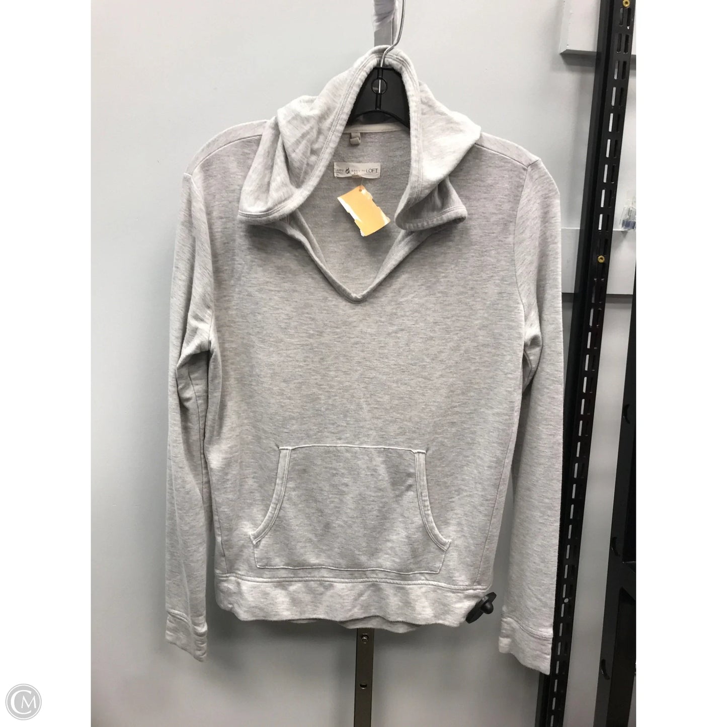 Top Long Sleeve By Lou And Grey In Grey, Size: Xs