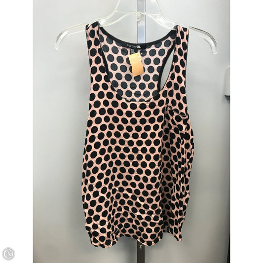 Top Sleeveless By Forever 21 In Polkadot Pattern, Size: M