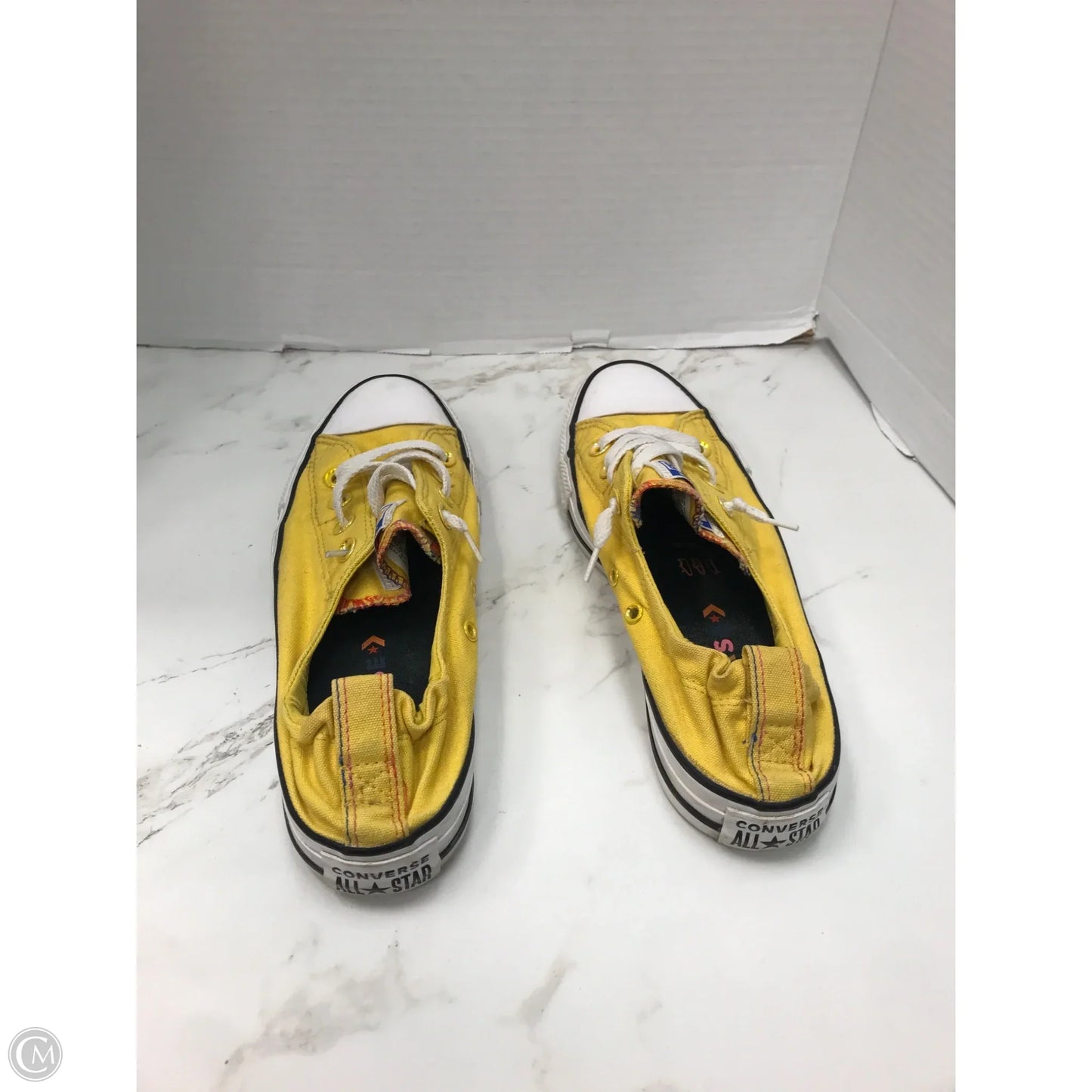 Shoes Sneakers By Converse In Yellow, Size: 8