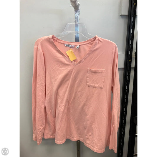 Top Long Sleeve By Isaac Mizrahi Live Qvc In Pink, Size: M