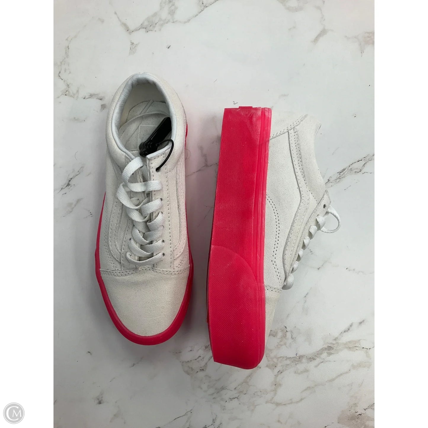 Shoes Sneakers By Vans In White, Size: 6.5