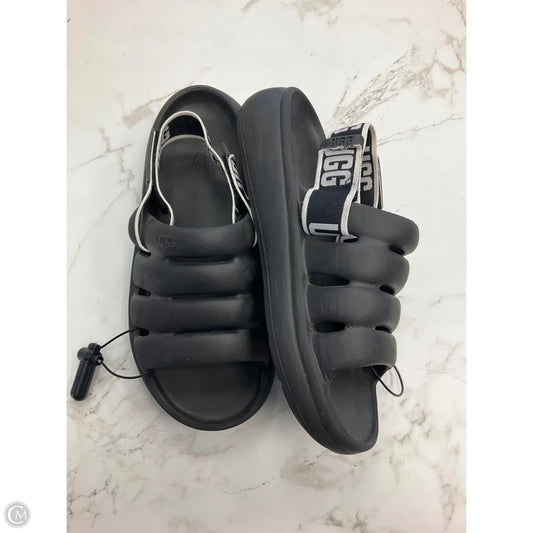 Sandals Designer By Ugg In Black, Size: 6.5