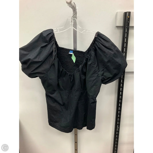 Top Short Sleeve By Old Navy In Black, Size: Xl