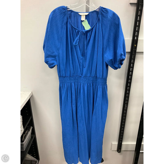 Dress Casual Maxi By H&m In Blue, Size: L