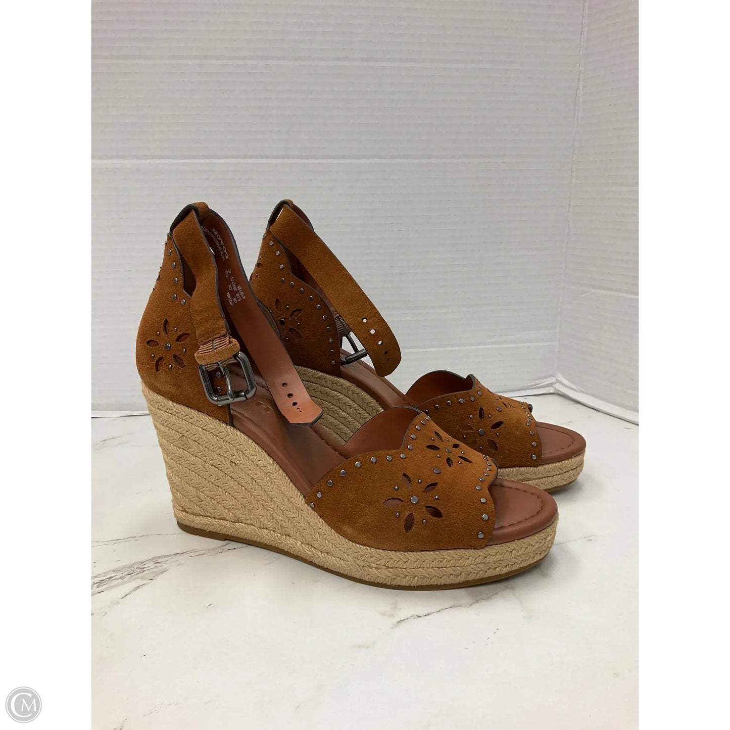 Sandals Designer By Coach In Brown, Size: 9.5