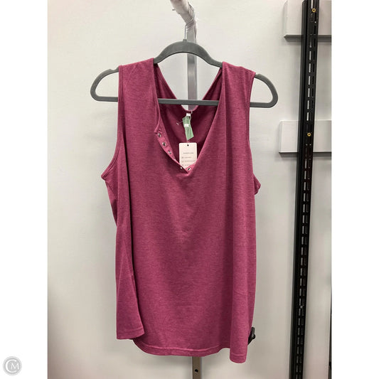 Top Sleeveless By Clothes Mentor In Pink, Size: 2x