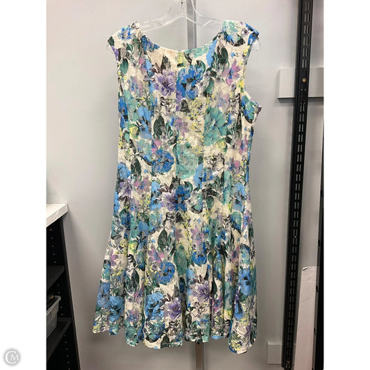 Dress Casual Short By Roz And Ali In Floral Print, Size: 14