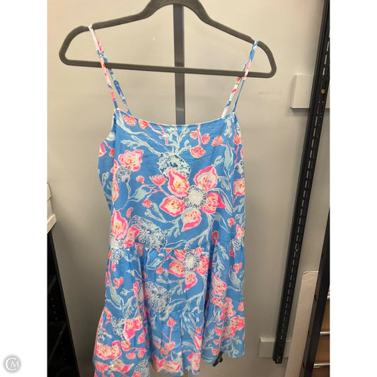Dress Designer By Lilly Pulitzer In Blue & Pink, Size: L