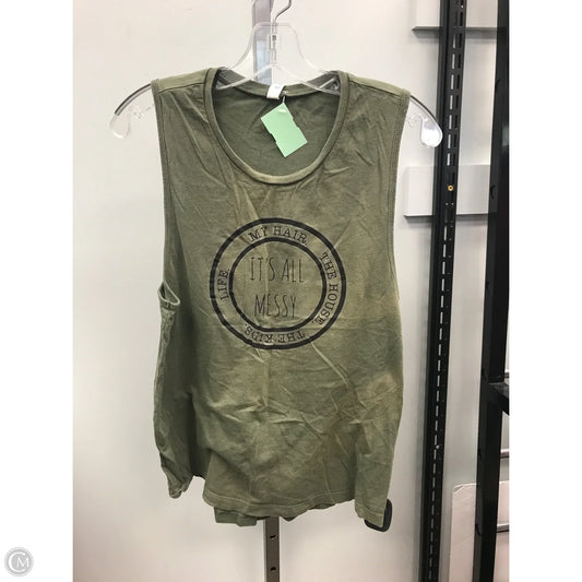 Tank Top By Bella + Canvas In Green, Size: L
