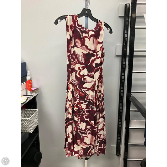 Dress Casual Midi By Ann Taylor In Floral Print, Size: 4