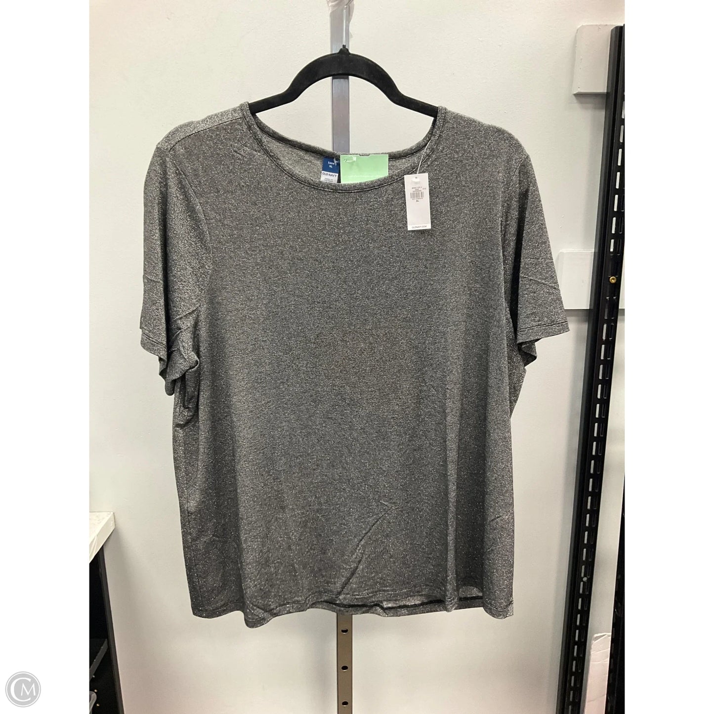 Top Short Sleeve By Old Navy In Silver, Size: Xl