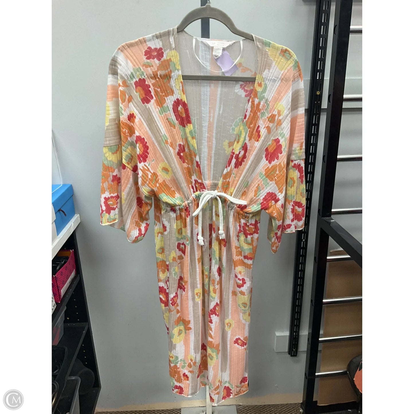 Kimono By Lc Lauren Conrad In Floral Print, Size: L