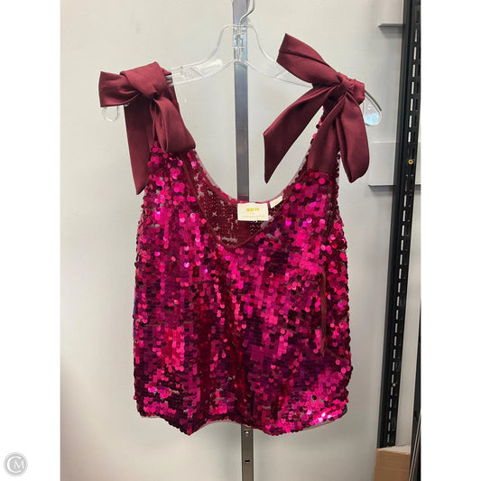 Top Sleeveless By Maeve In Pink, Size: M