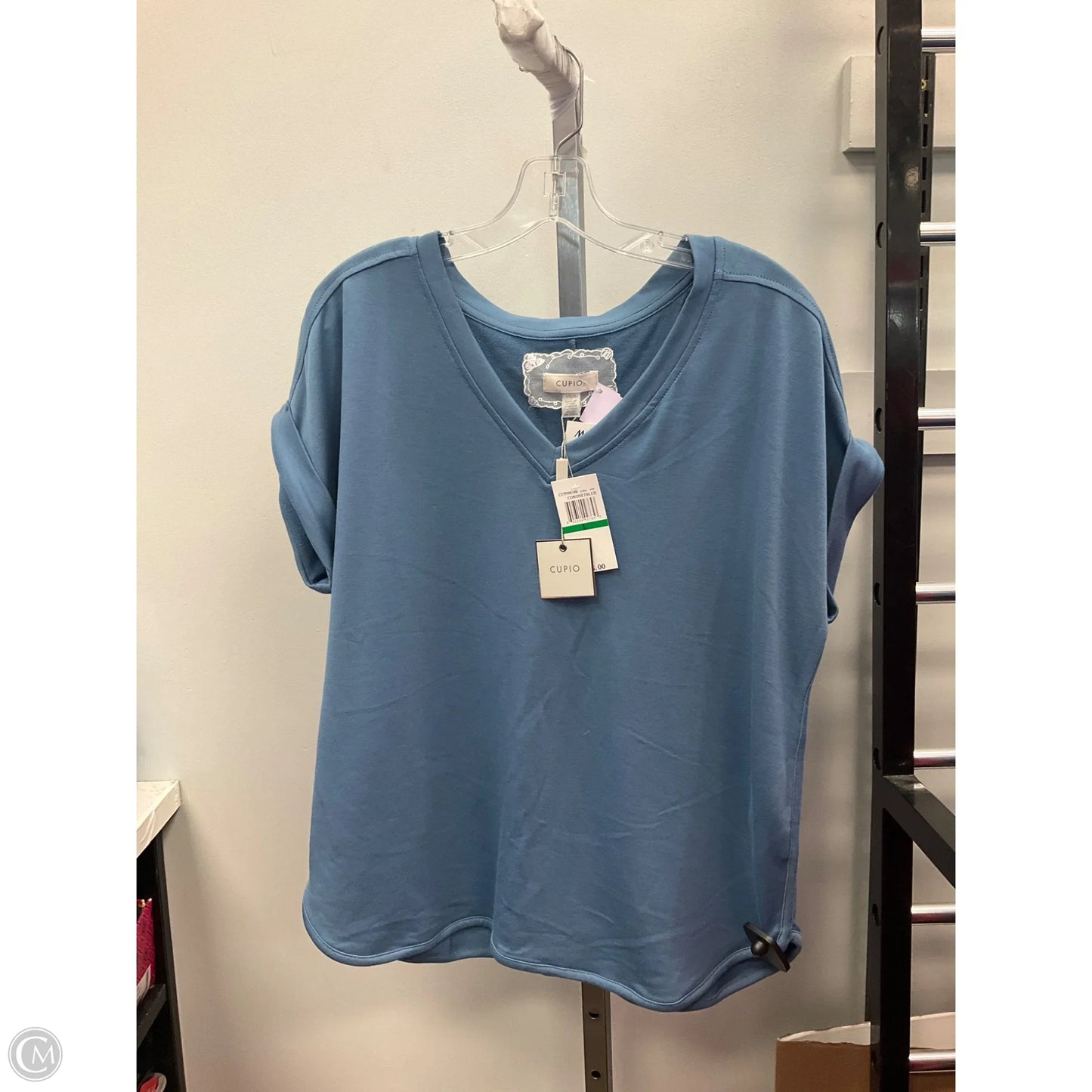 Top Short Sleeve By Cupio In Blue, Size: L