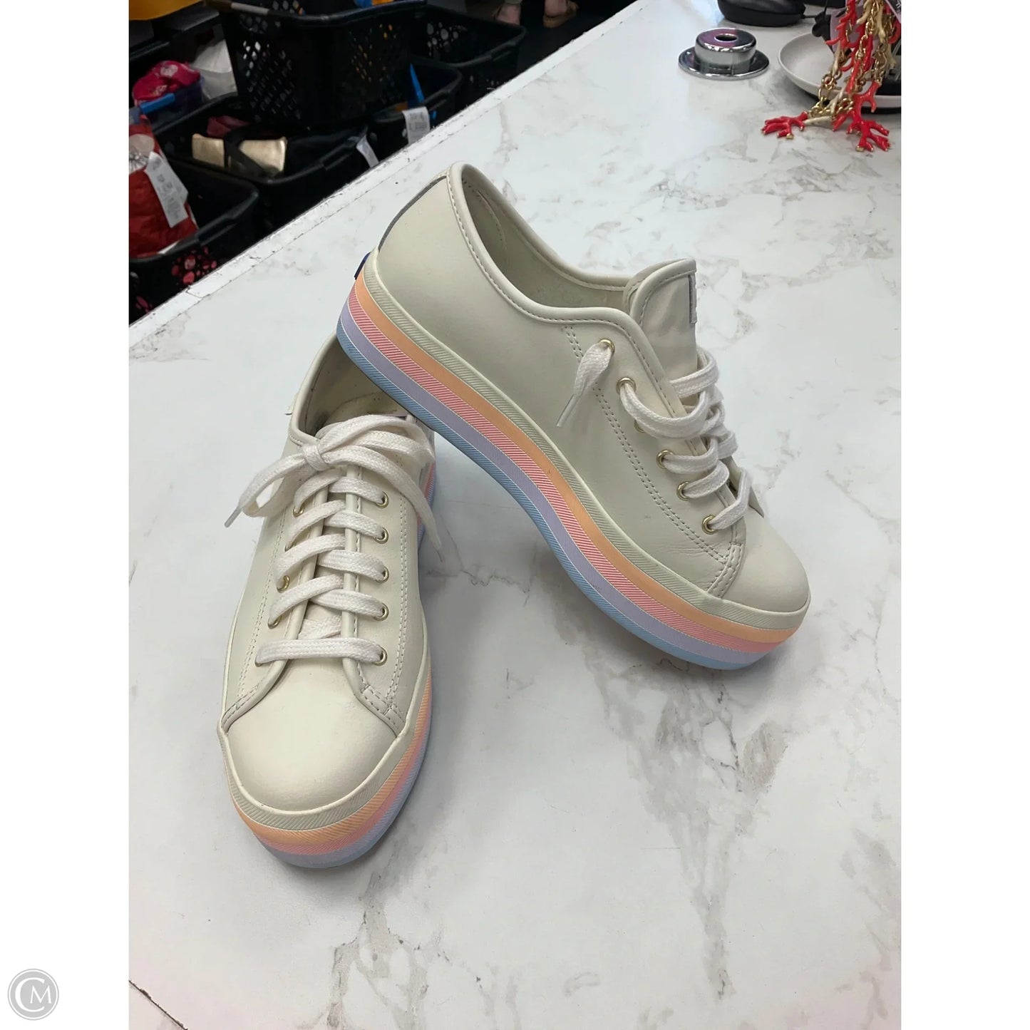 Shoes Sneakers By Keds In Rainbow Print, Size: 8