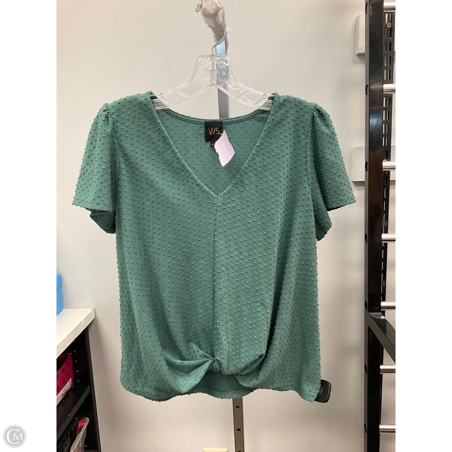 Top Short Sleeve By W5 In Green, Size: M