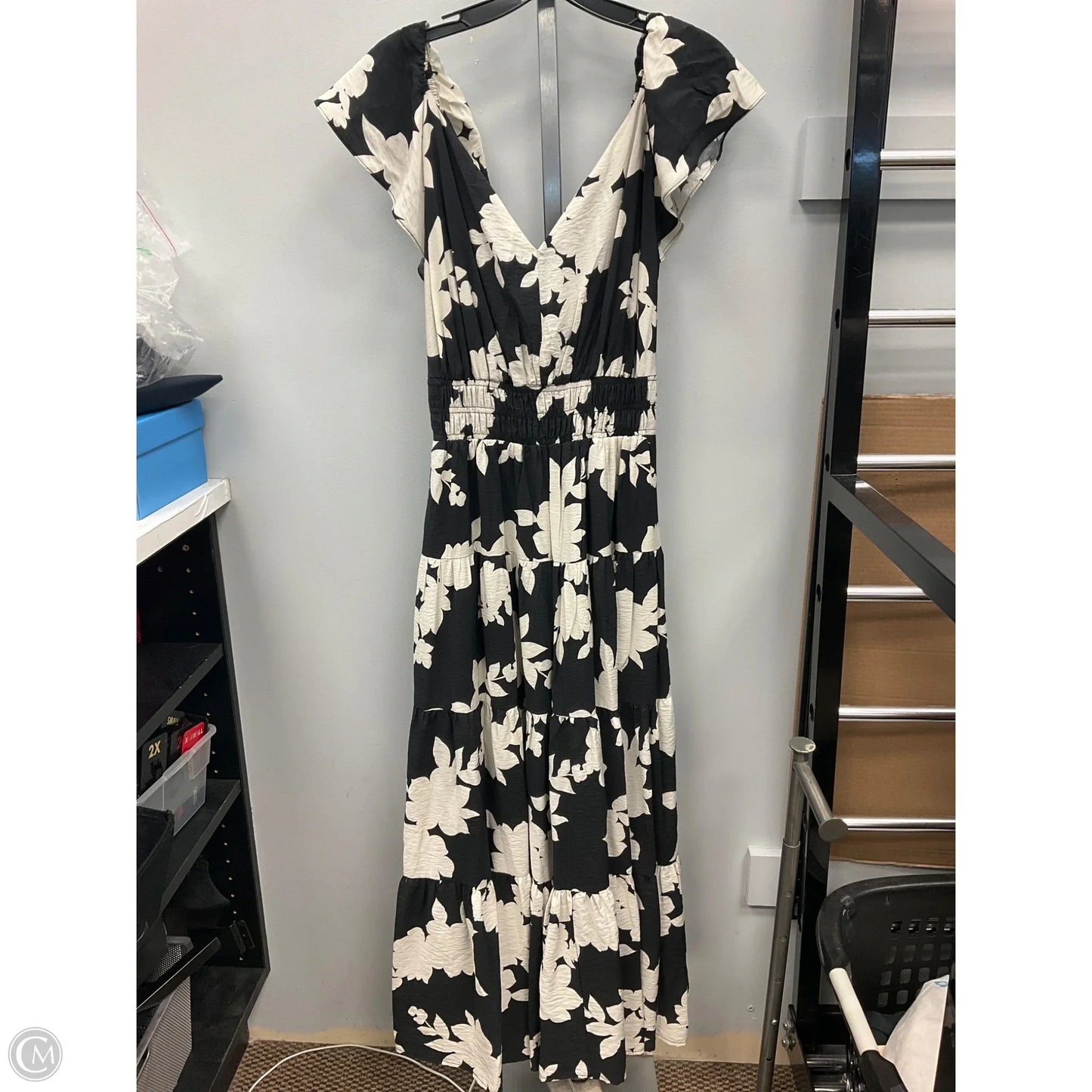 Dress Casual Maxi By Rachel Zoe In Black & White, Size: M