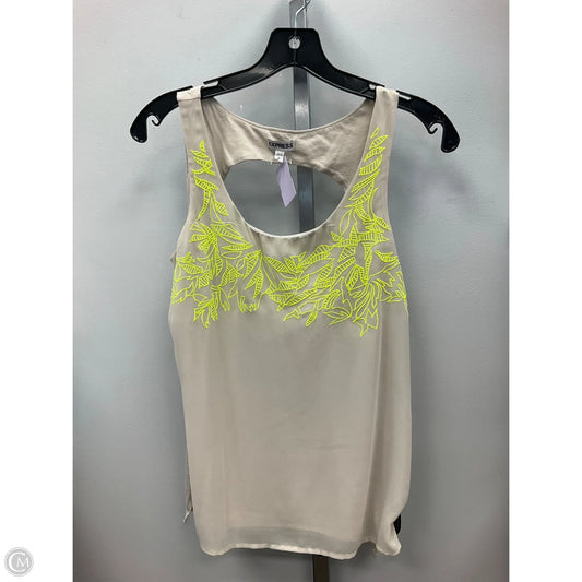 Top Sleeveless By Express In Tan, Size: S
