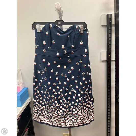 Dress Casual Short By Vineyard Vines In Blue & Red & White, Size: 10