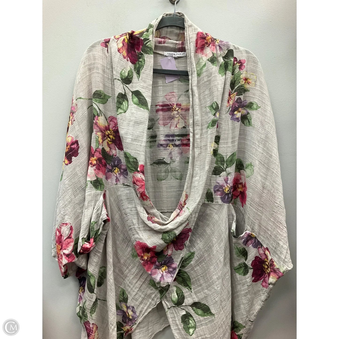 Top Short Sleeve By Tempo Paris In Floral Print, Size: M