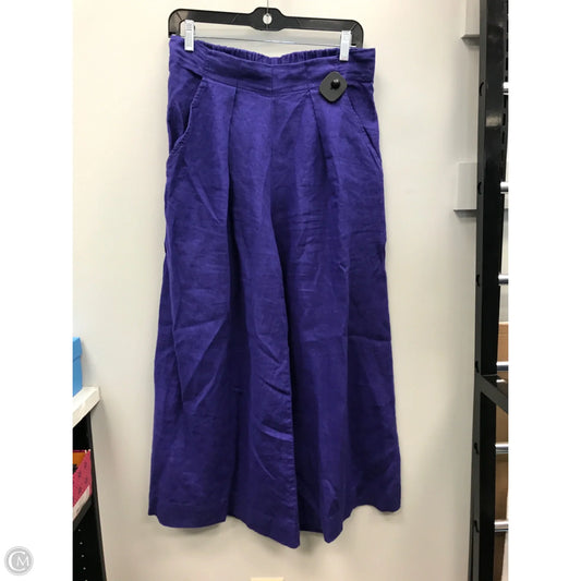 Pants Linen By Flax In Purple, Size: S
