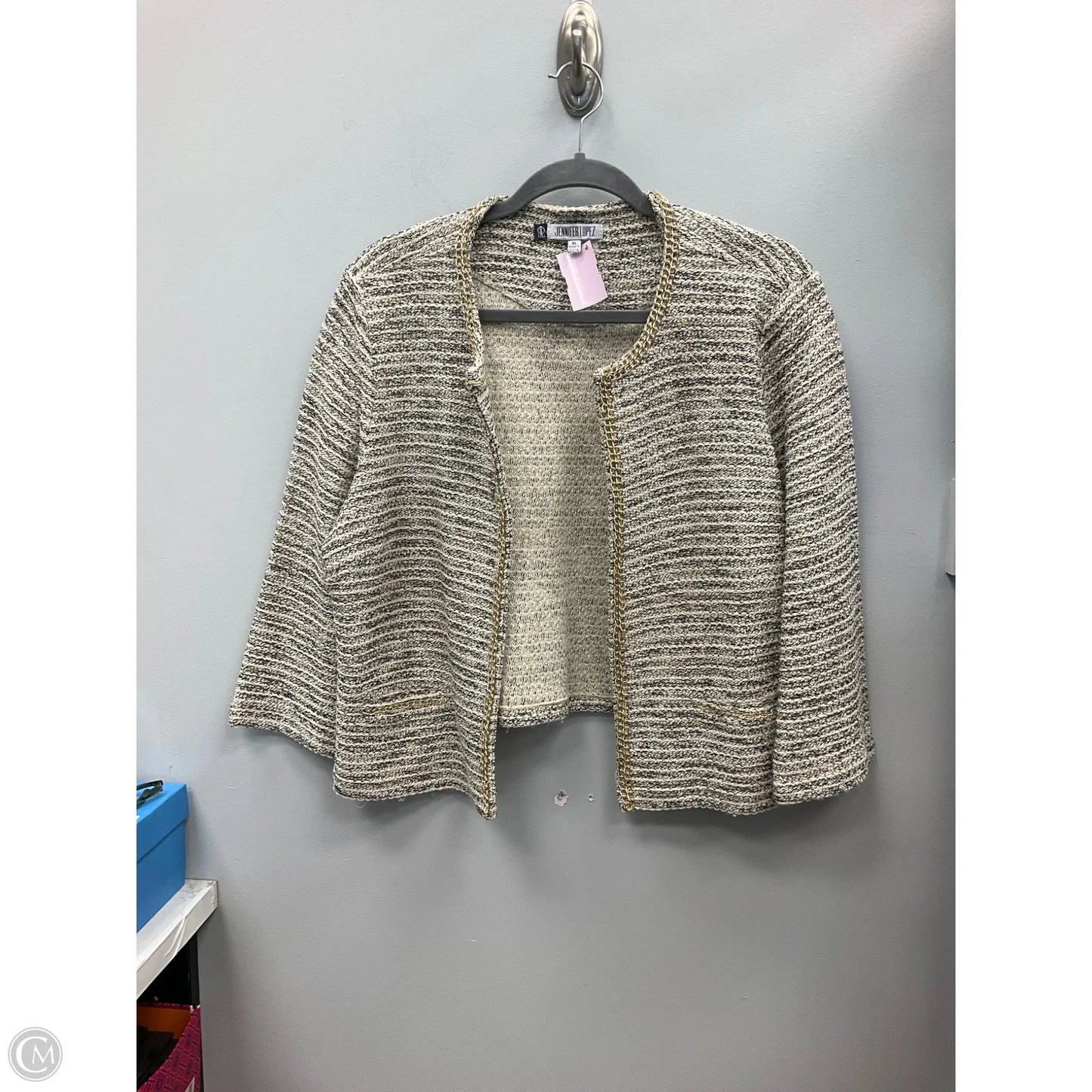 Blazer By Jennifer Lopez In Striped Pattern, Size: Xl