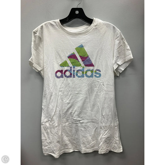Top Short Sleeve Basic By Adidas In White, Size: L