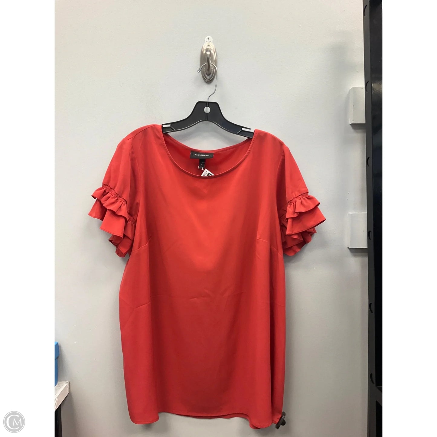 Top Short Sleeve By Lane Bryant In Copper, Size: 16