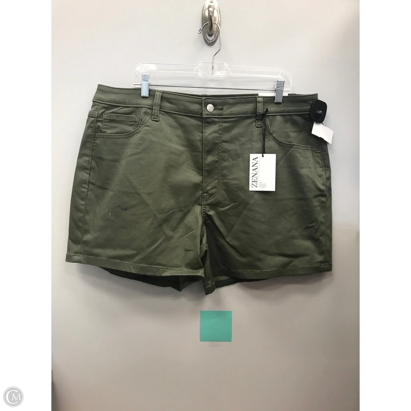 Shorts By Zenana In Green, Size: 2x