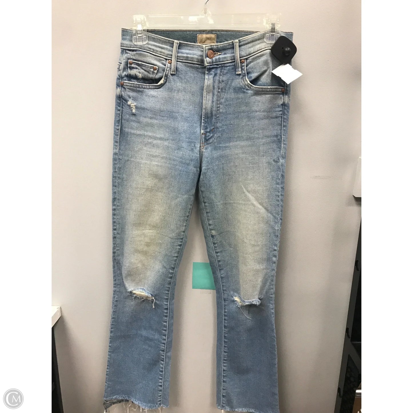 Jeans Flared By Mother In Blue Denim, Size: 4