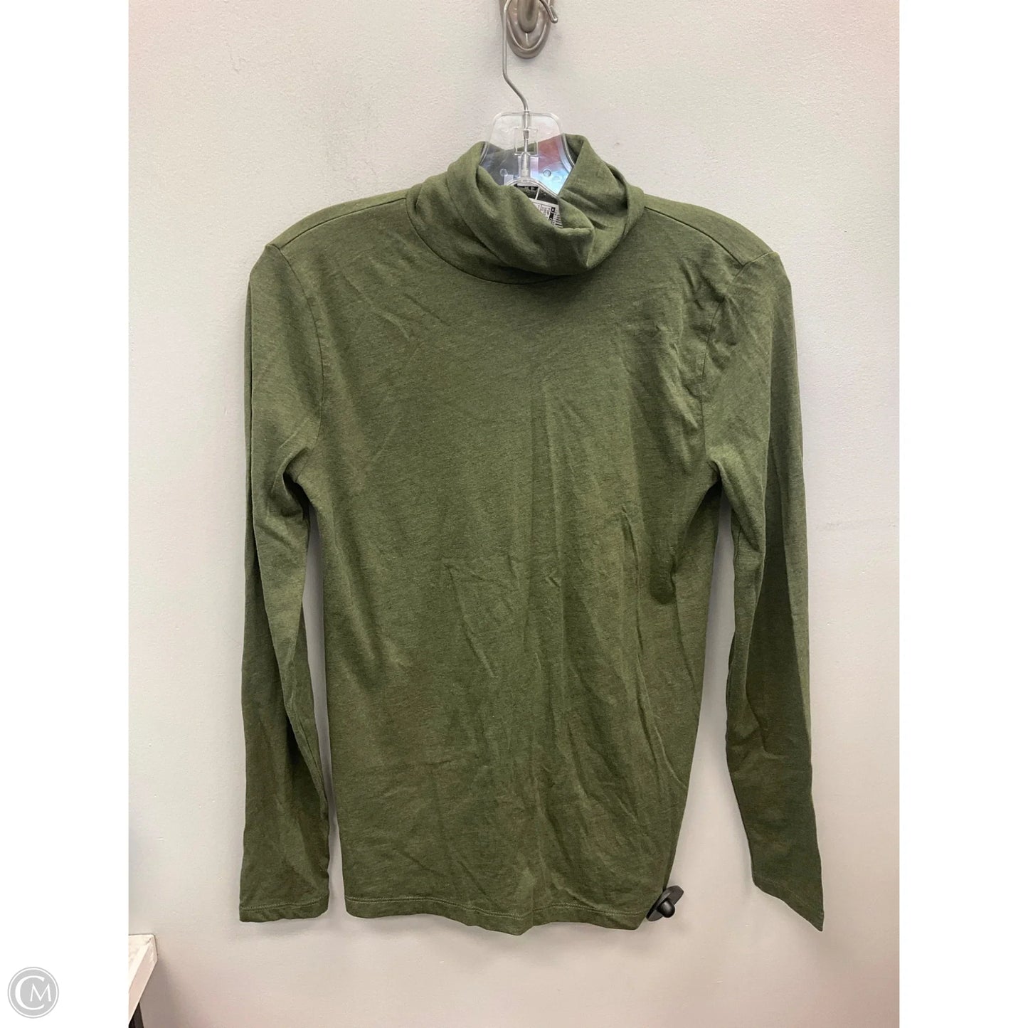 Top Long Sleeve Basic By J. Crew In Green, Size: Xs