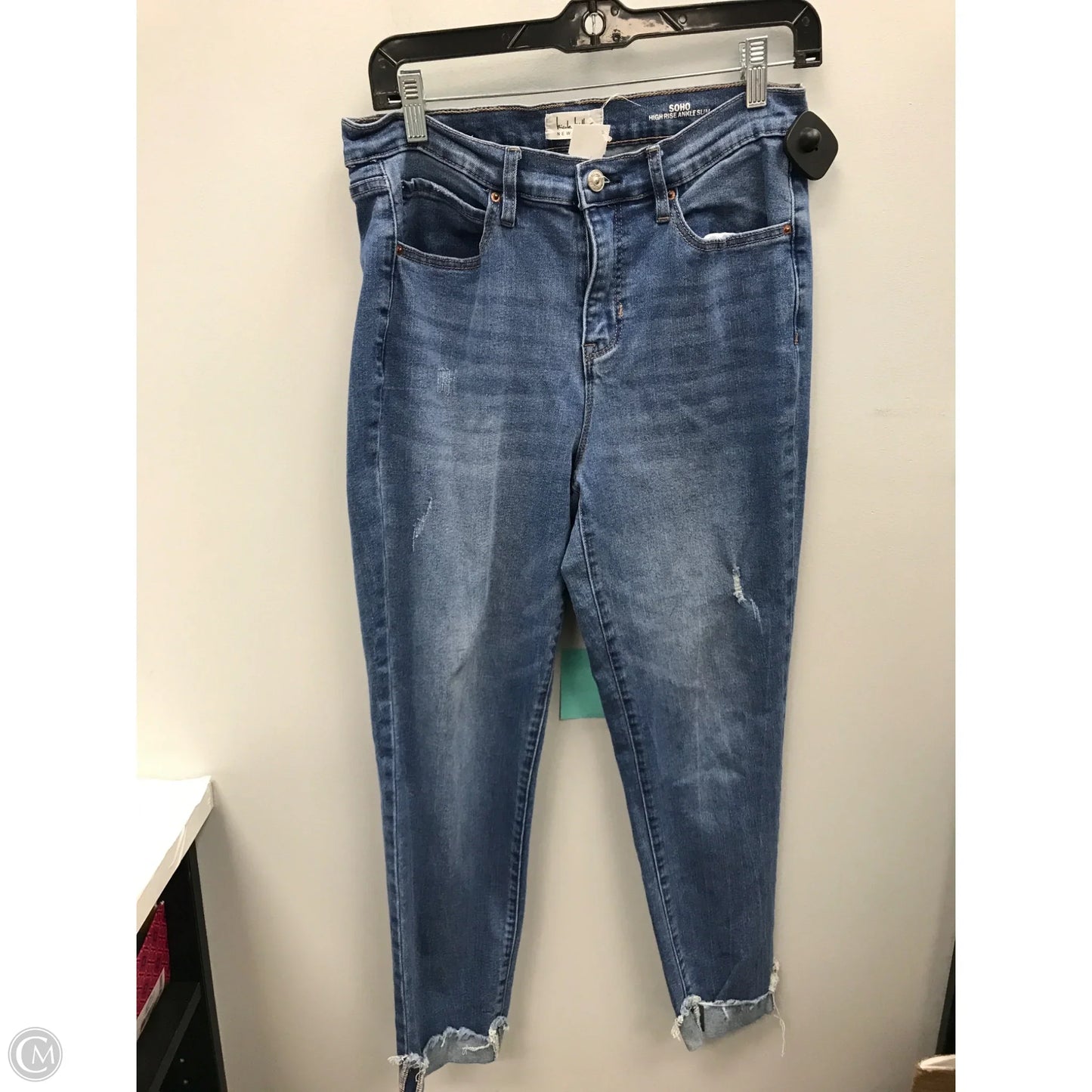 Jeans Skinny By Nicole Miller In Blue Denim, Size: 8