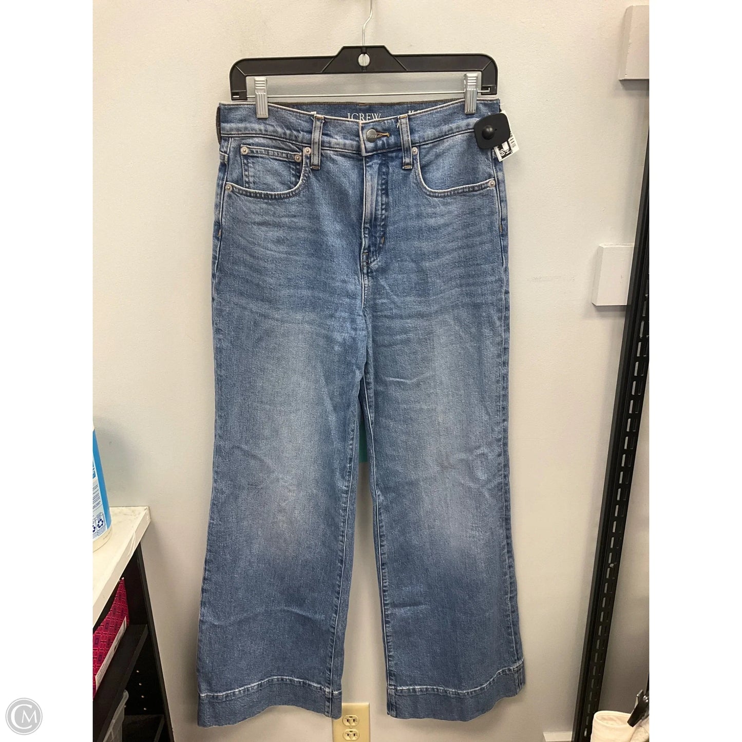 Jeans Wide Leg By J. Crew In Blue Denim, Size: 4