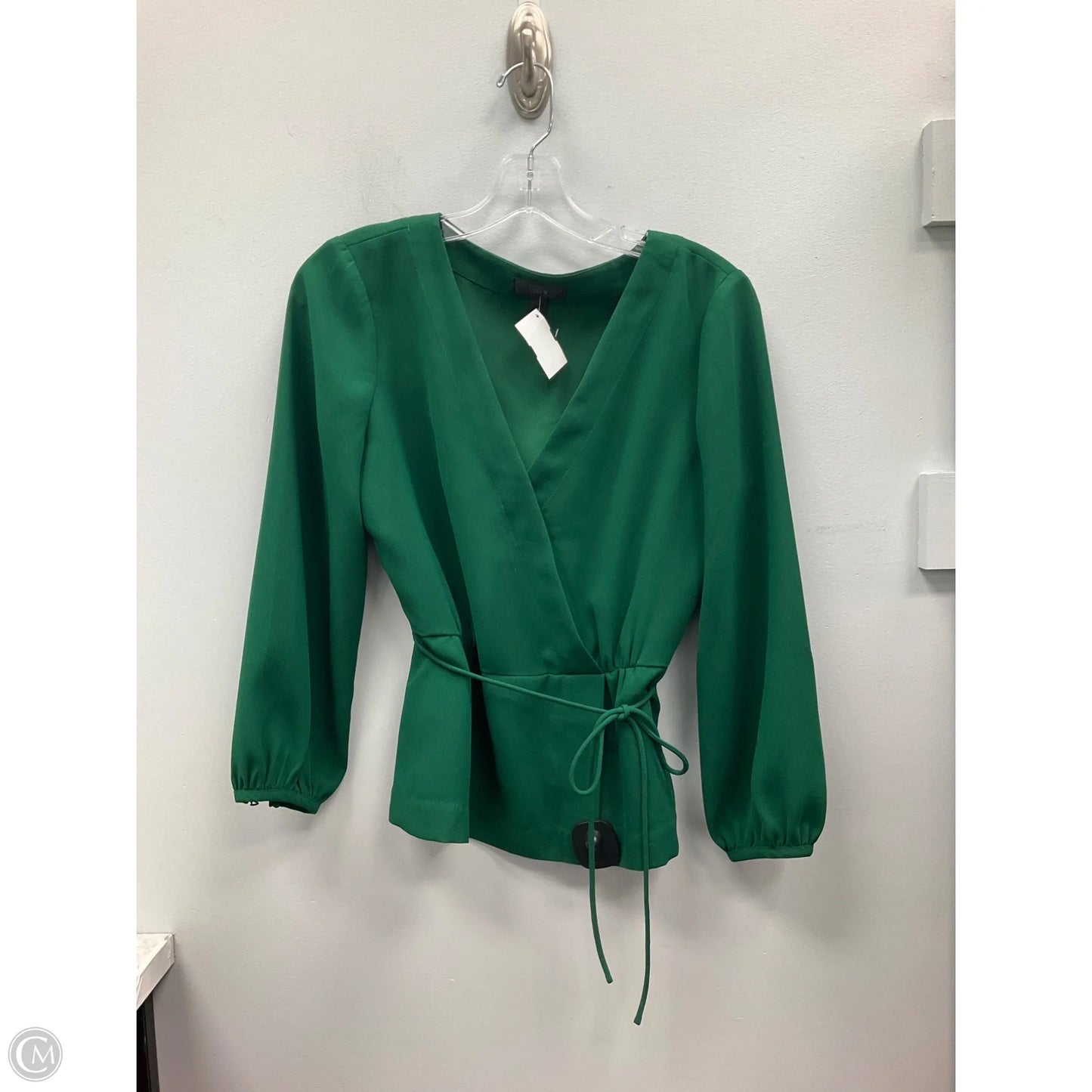 Top 3/4 Sleeve By J. Crew In Green, Size: 8p