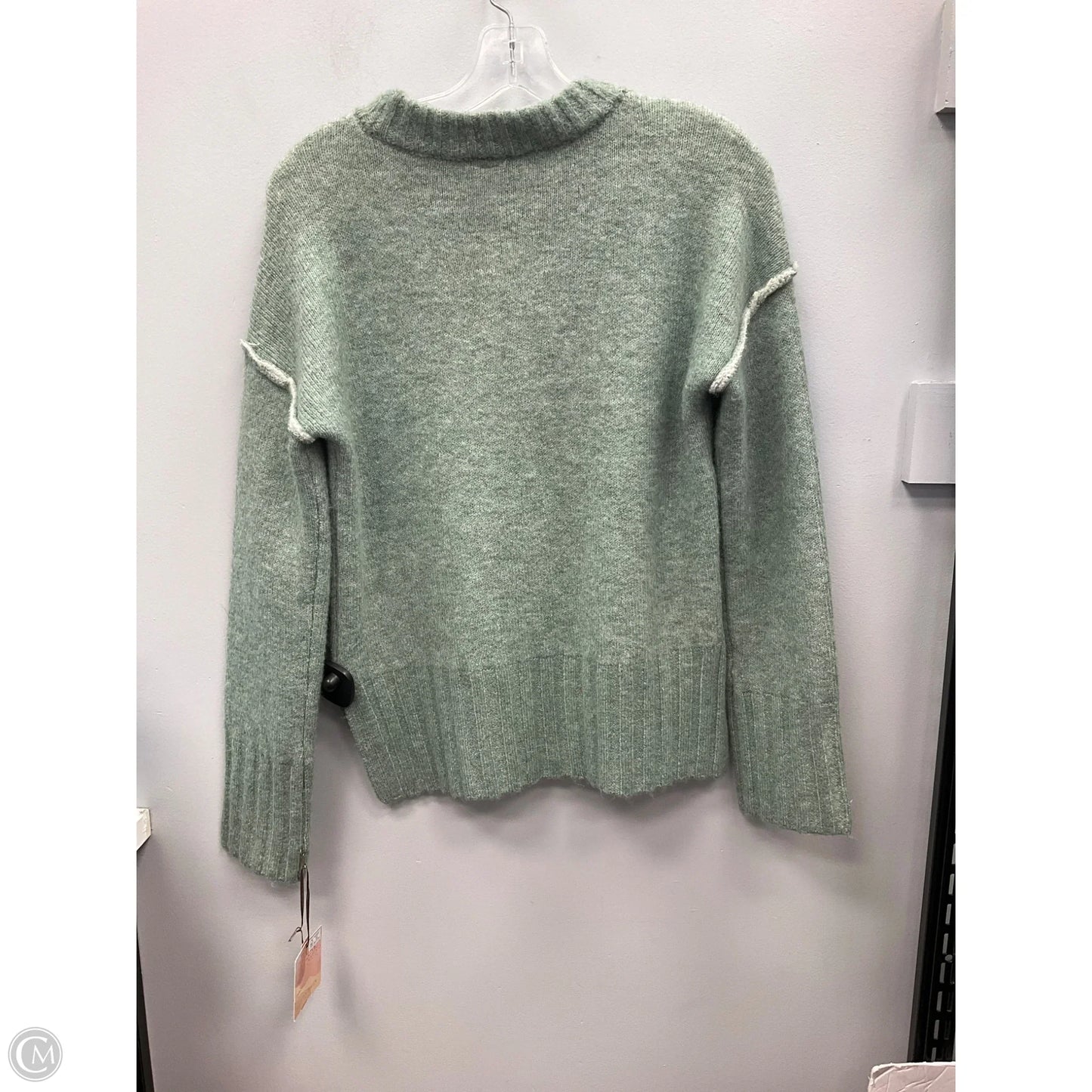 Sweater By Happily Grey In Green & White, Size: S