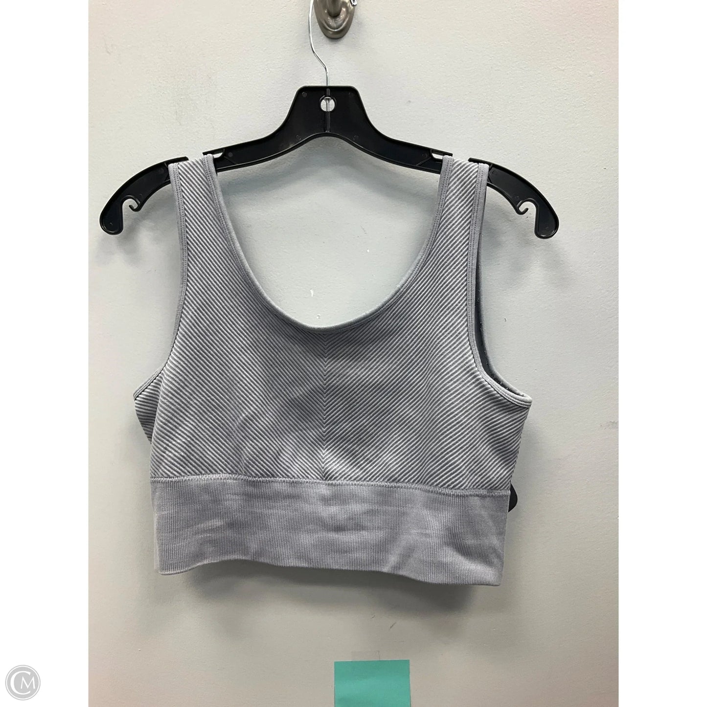 Athletic Bra By Clothes Mentor In Grey, Size: L
