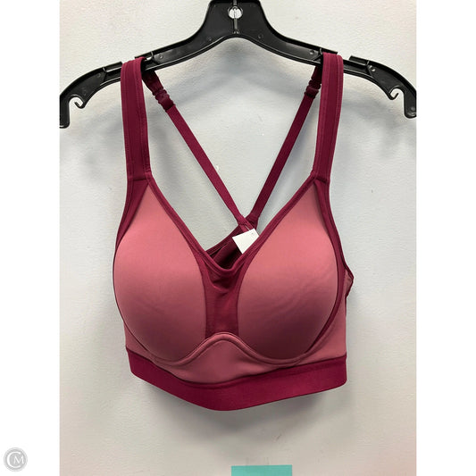 Athletic Bra By Jockey In Maroon, Size: M
