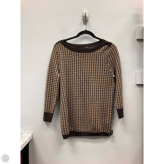 Sweater By Talbots In Plaid Pattern, Size: M