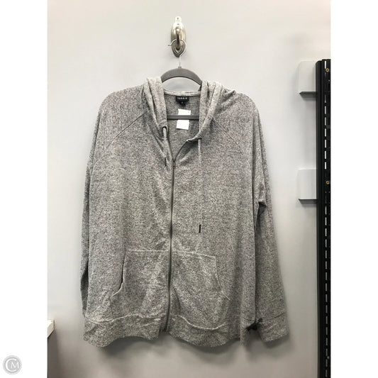 Sweater Cardigan By Torrid In Grey, Size: 3x