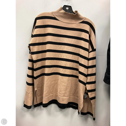 Sweater By Cable And Gauge In Striped Pattern, Size: L