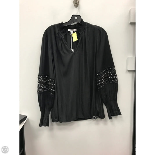 Top Long Sleeve By Chicos In Black, Size: L