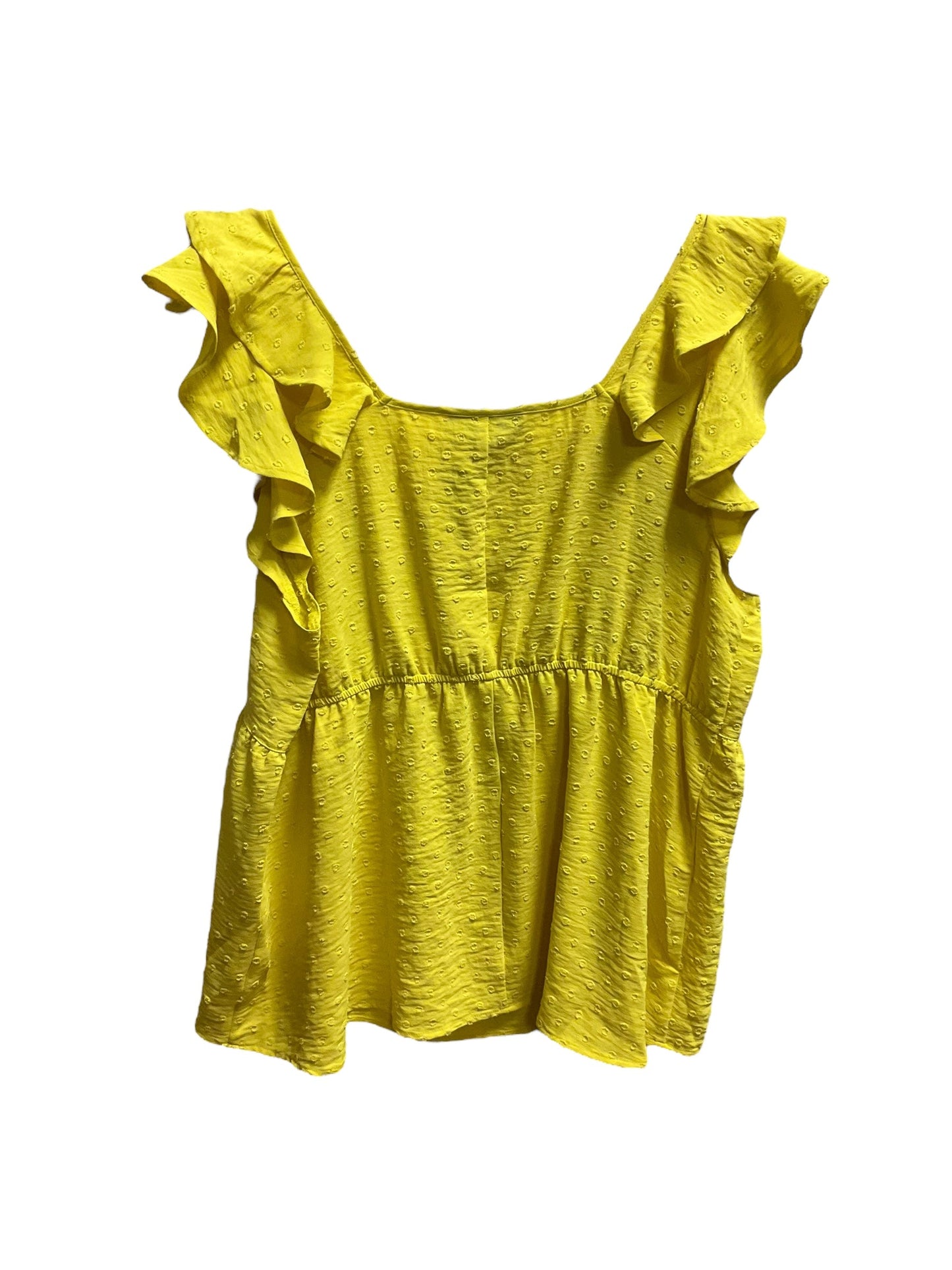 Yellow Top Sleeveless Lane Bryant, Size 14