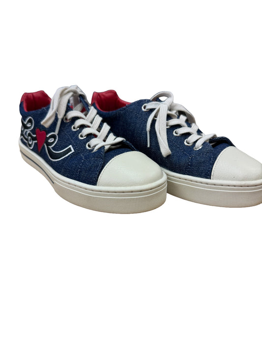 Shoes Sneakers By Brighton In Blue Denim, Size: 6