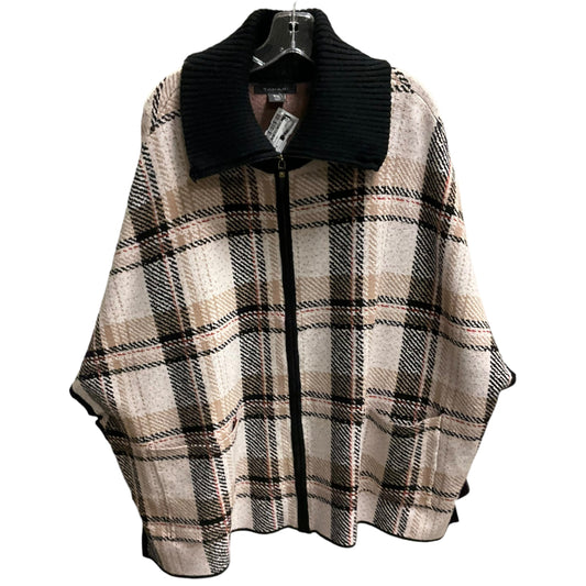 Poncho By Tahari By Arthur Levine In Plaid Pattern, Size: M